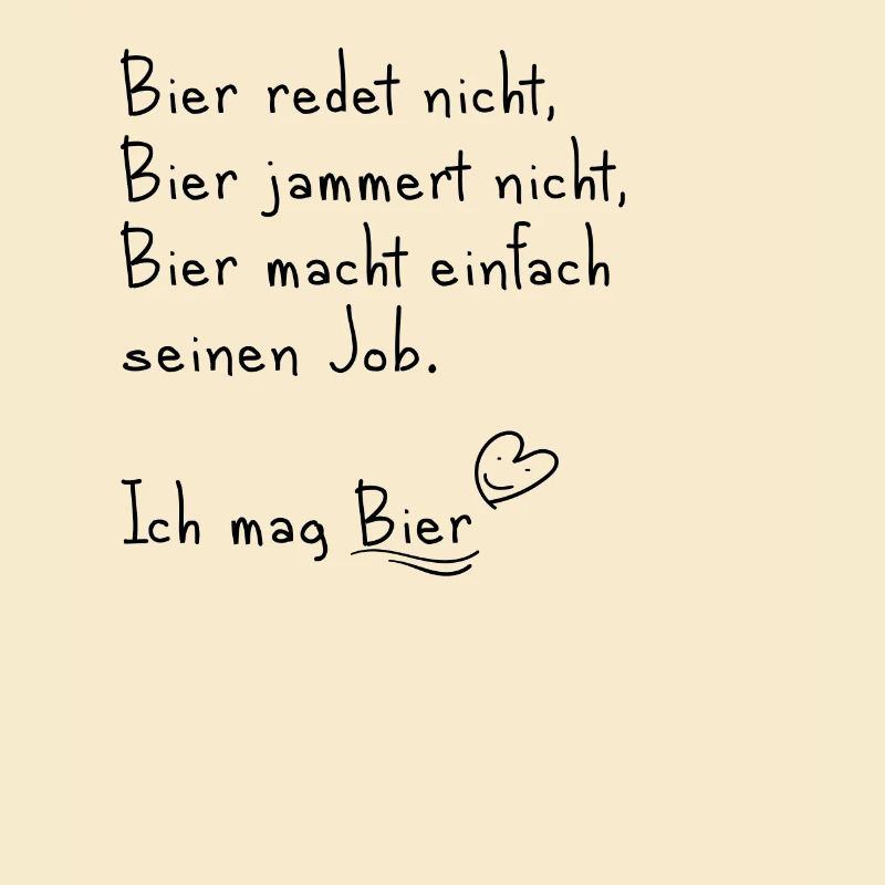 Ich mag Bier