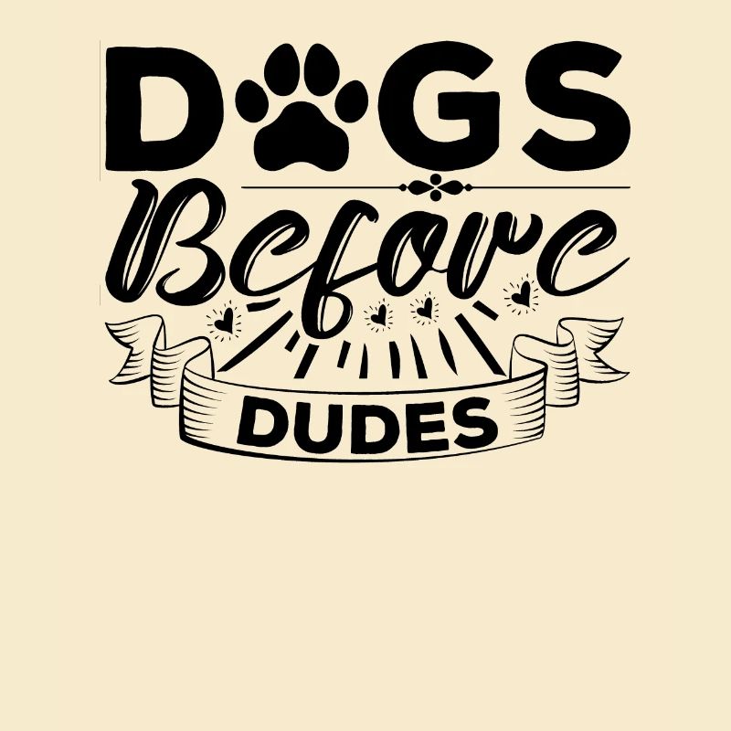 Chiens devant les gars