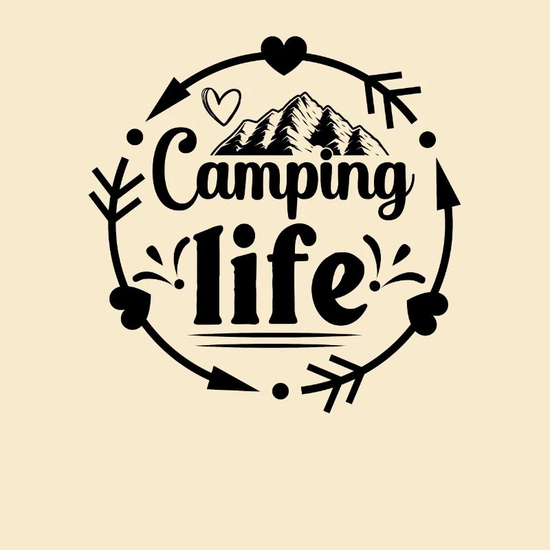 Camping Leben Wandershirt