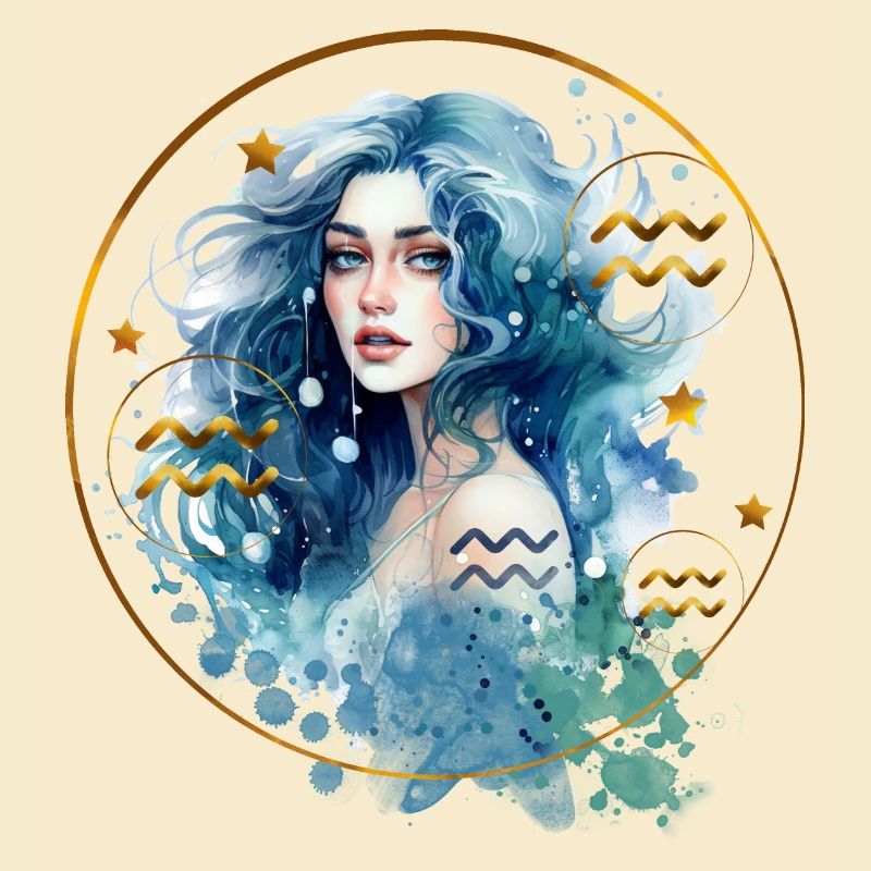 Sternzeichen Wassermann. Aquarius