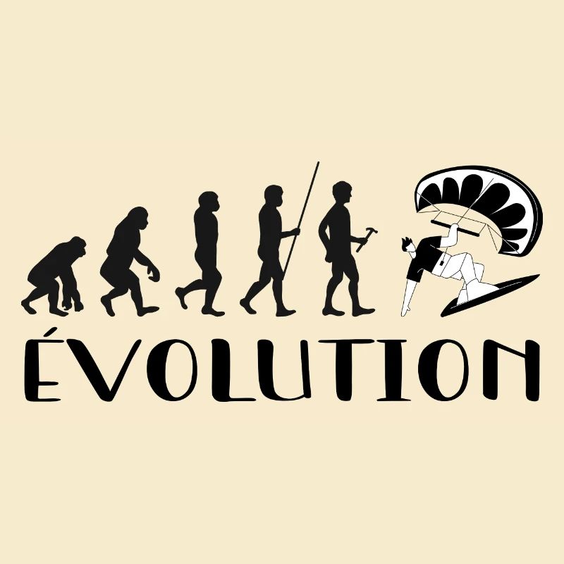 Evolution Vom Affen zum Surfer