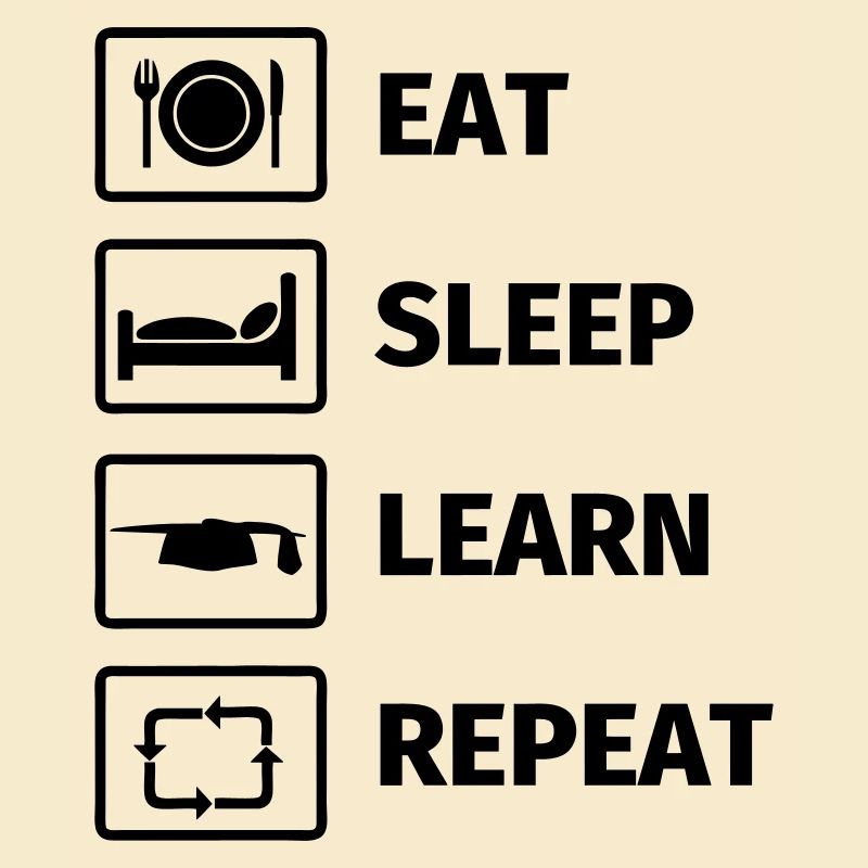 EAT SLEEP LEARN REPEAT