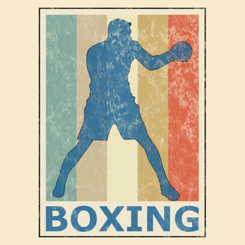 Rétro style vintage Boxe Boxe Kickboxing
