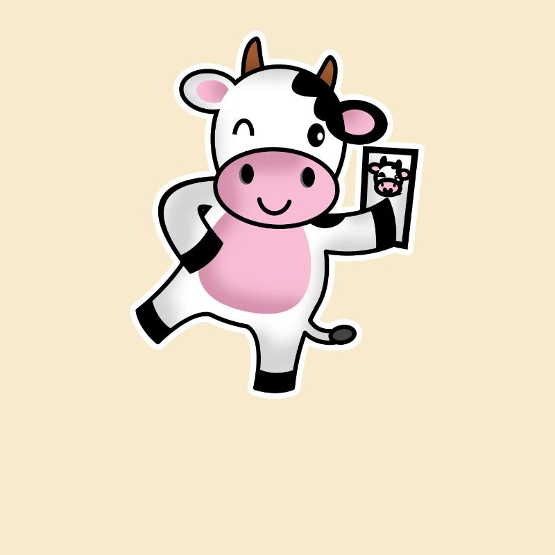 Kuh mit Handy