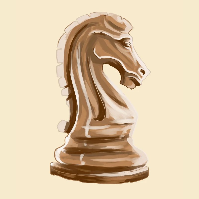 Pièce d'échecs cadeau d'échecs cheval Springer Runner