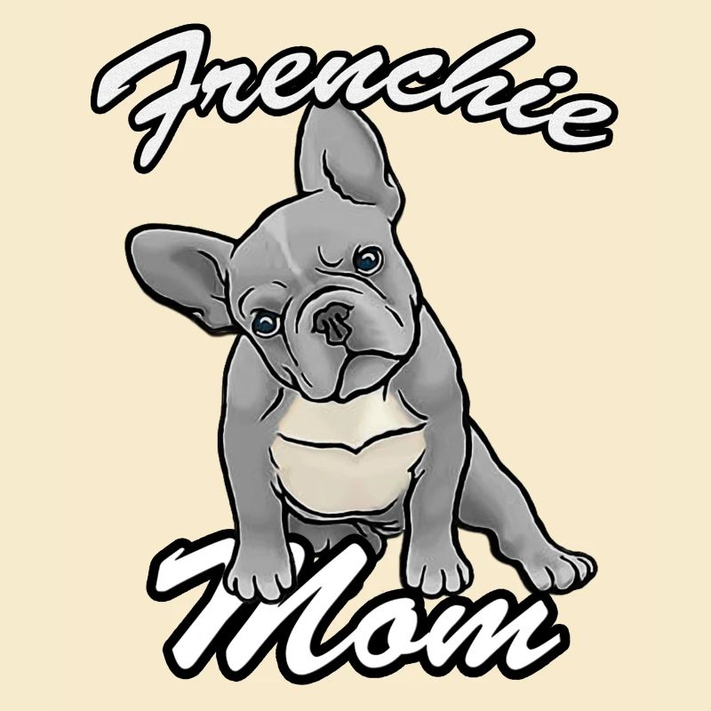 Frenchie mom blue