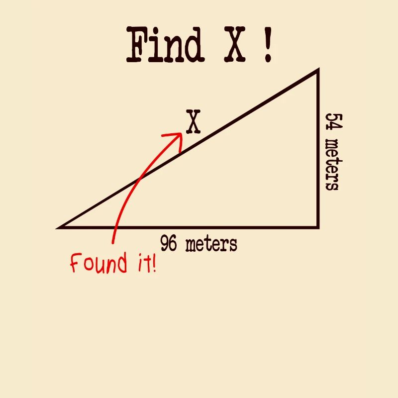Math math meme Find X Found It pythagoras