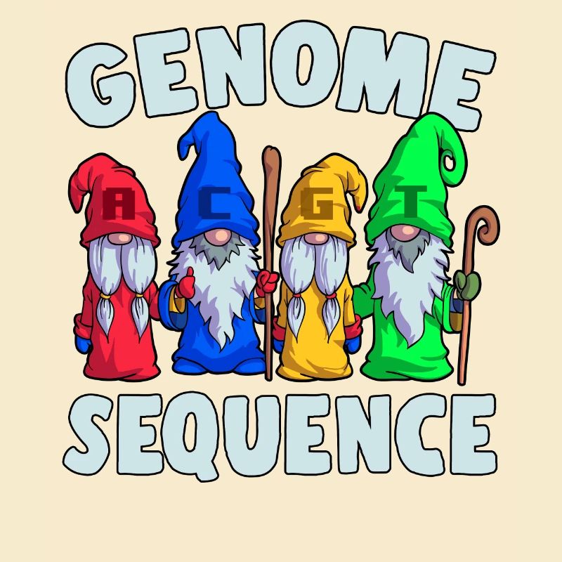 Séquence du génome Funny Gnome Biology Science Pun