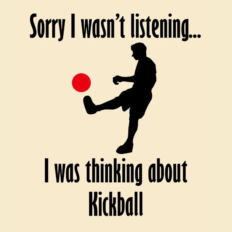 Ironisches Sprichwort: Über Kickball-Training
