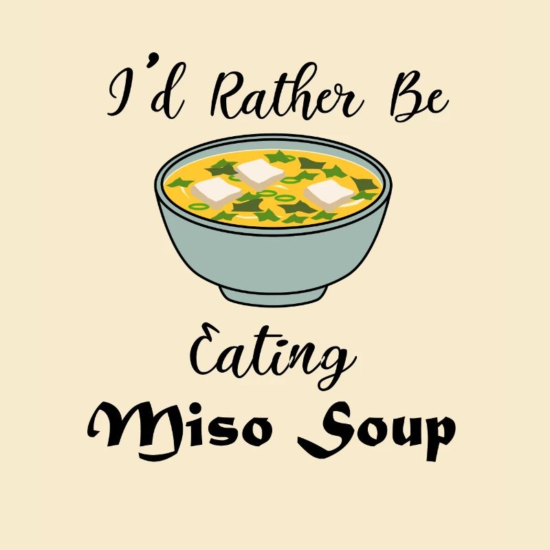 Essen Sie lieber Miso-Suppe Japanisches Essen Chef