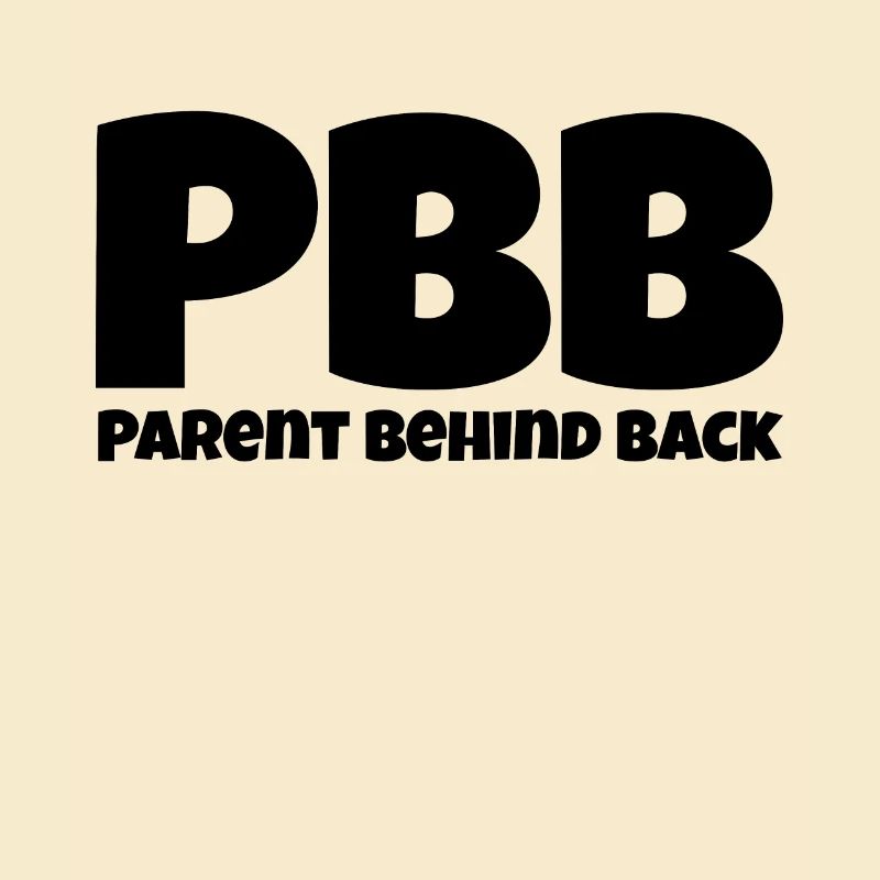 Parent behind back
