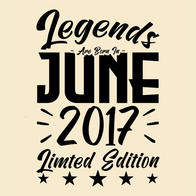 Geboren Juni 2017 Geburtstagsgeschenk 2017.