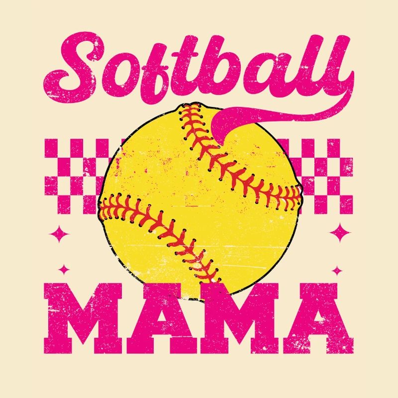 Softballll Mama Verzweifelt Muttertag Mama