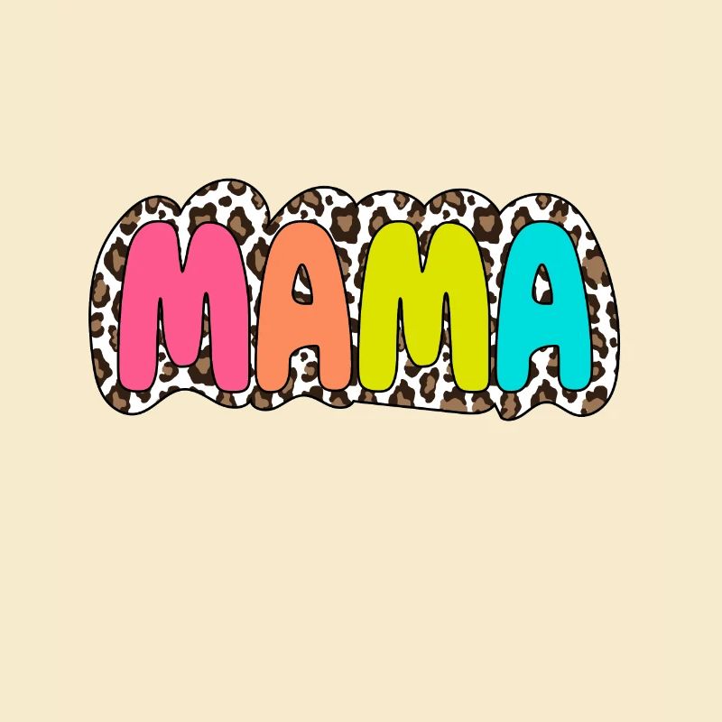 Mama bunt Leopard Retro Mama Muttertag