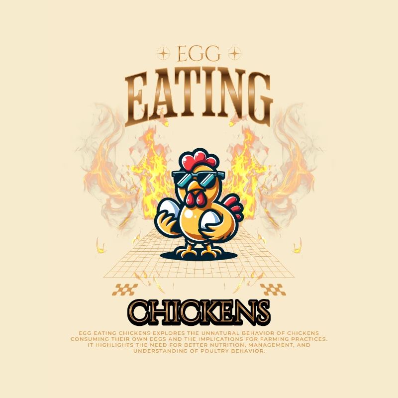 Chicken Eating Eggs