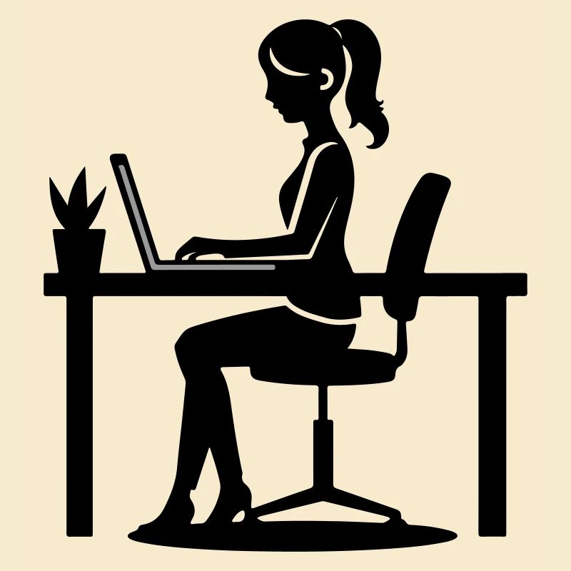 Frau Computer Job