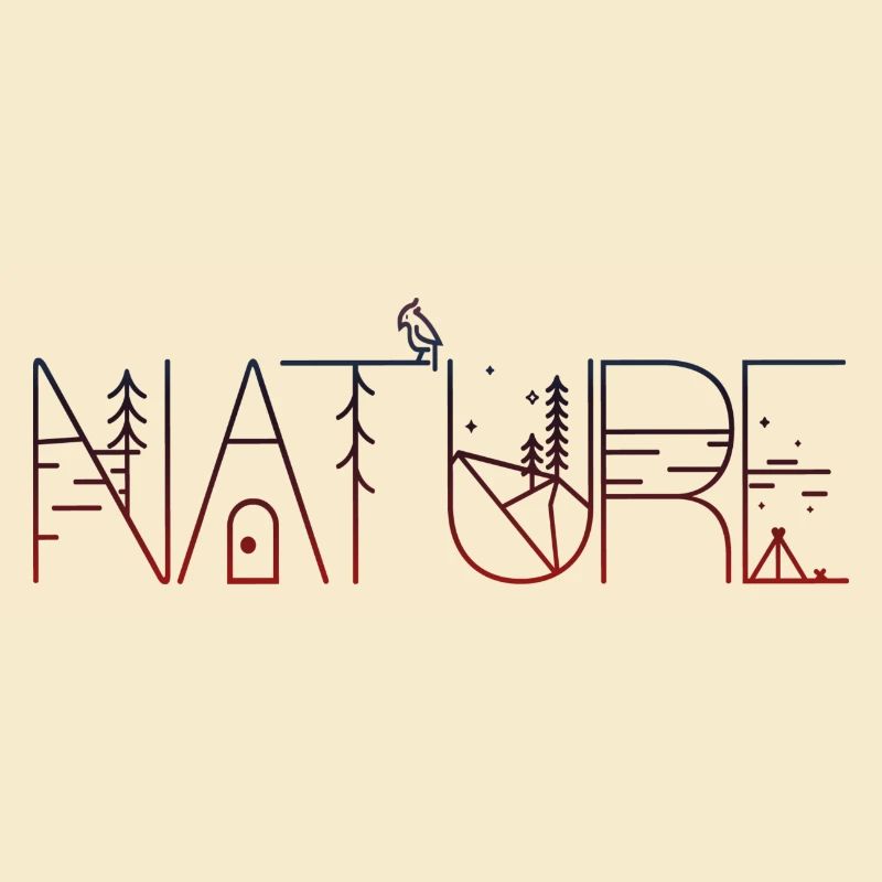 Conception créative de la nature