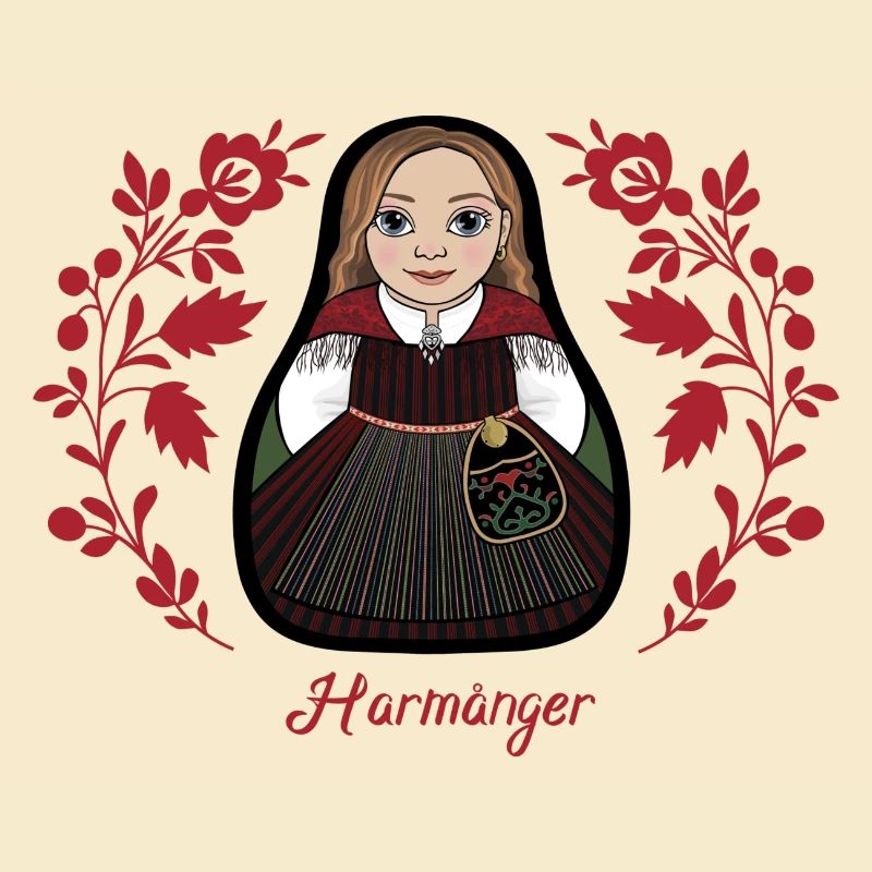 Harmångerstinta mit Blumen