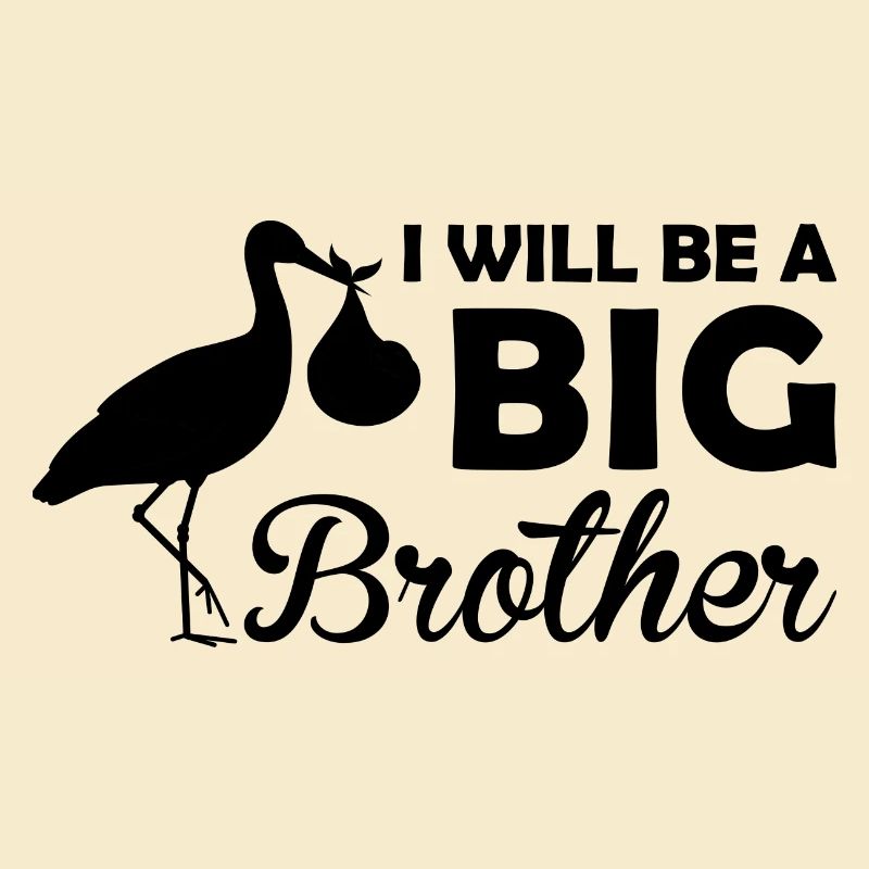 Werdender großer Bruder Storch