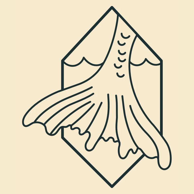 Queue de sirène vers le bas