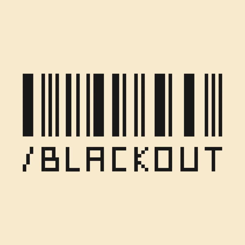 Blackout Barcode Design
