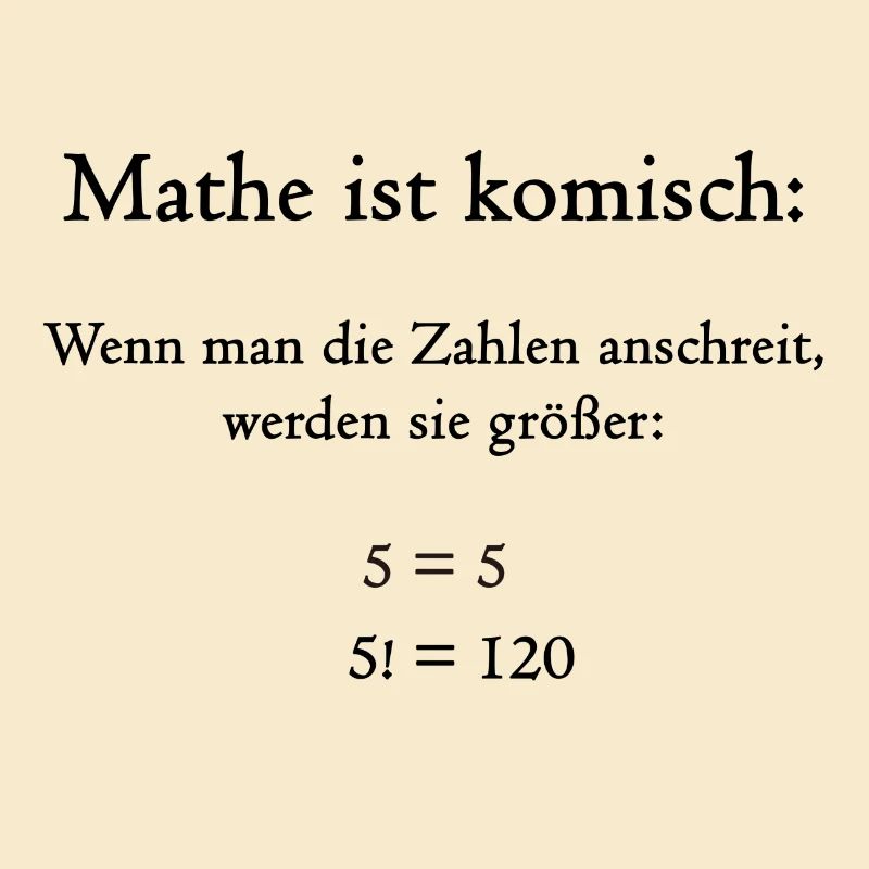Mathe ist komisch