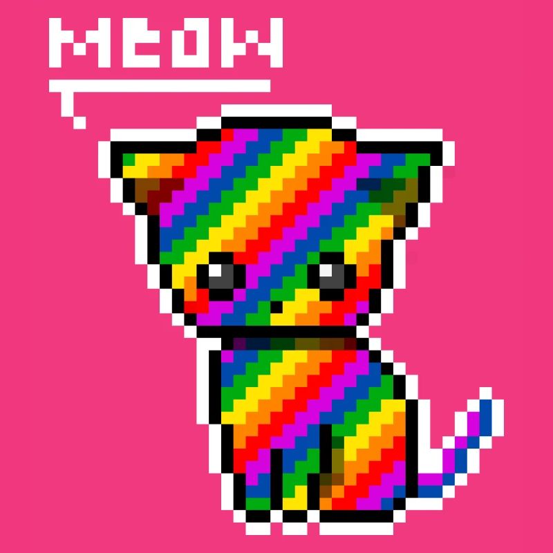 Rainbow Kitten