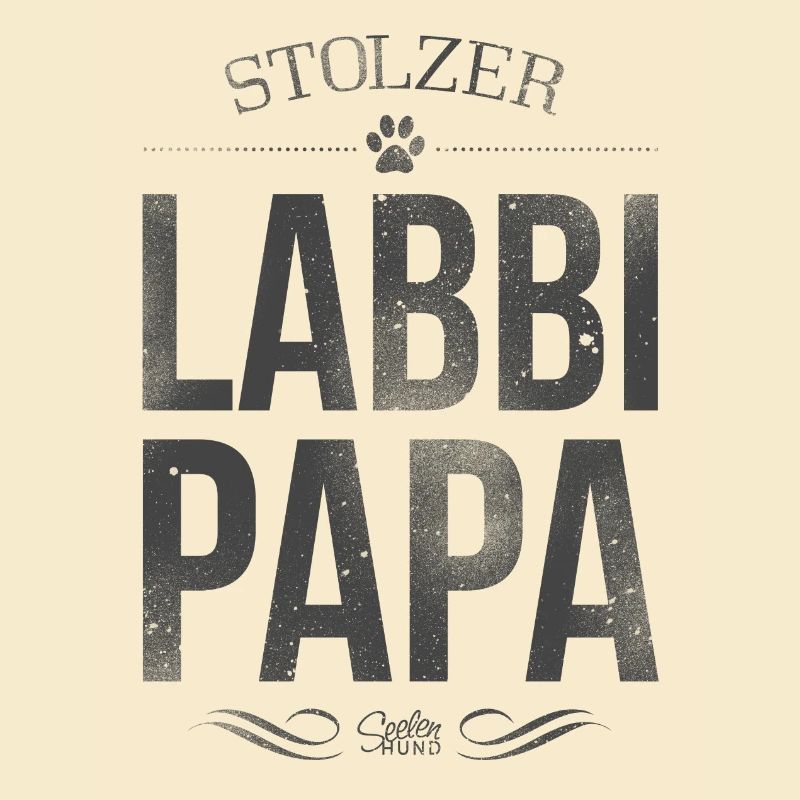 Stolzer Labrador-Papa