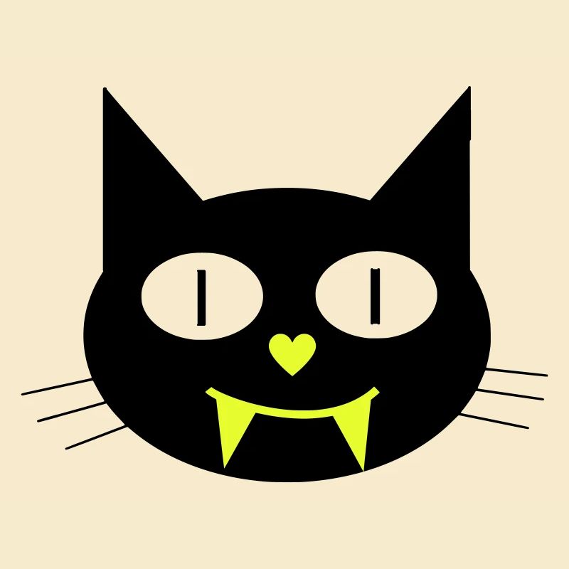 Chat vampire d’Halloween avec des chiens