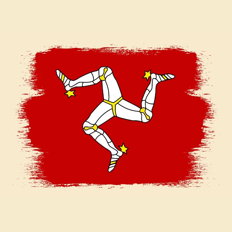 Drapeau de l’île de Man Triskele Drapeau de l’île de Man