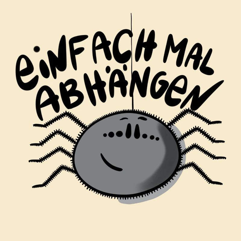 Spinne Abhängen