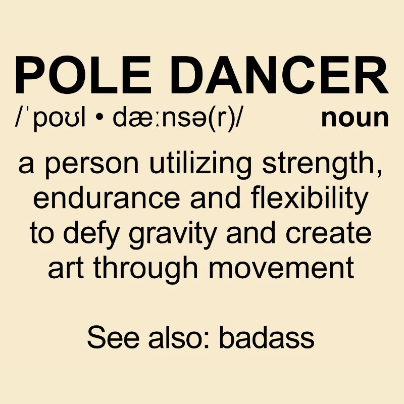 Pole Dancer Definition, black