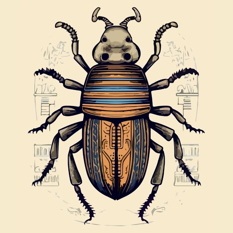 Egyptian insect beetle