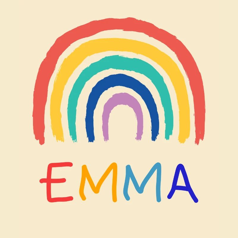 Emma Mädchen Name Kinder Regenbogen