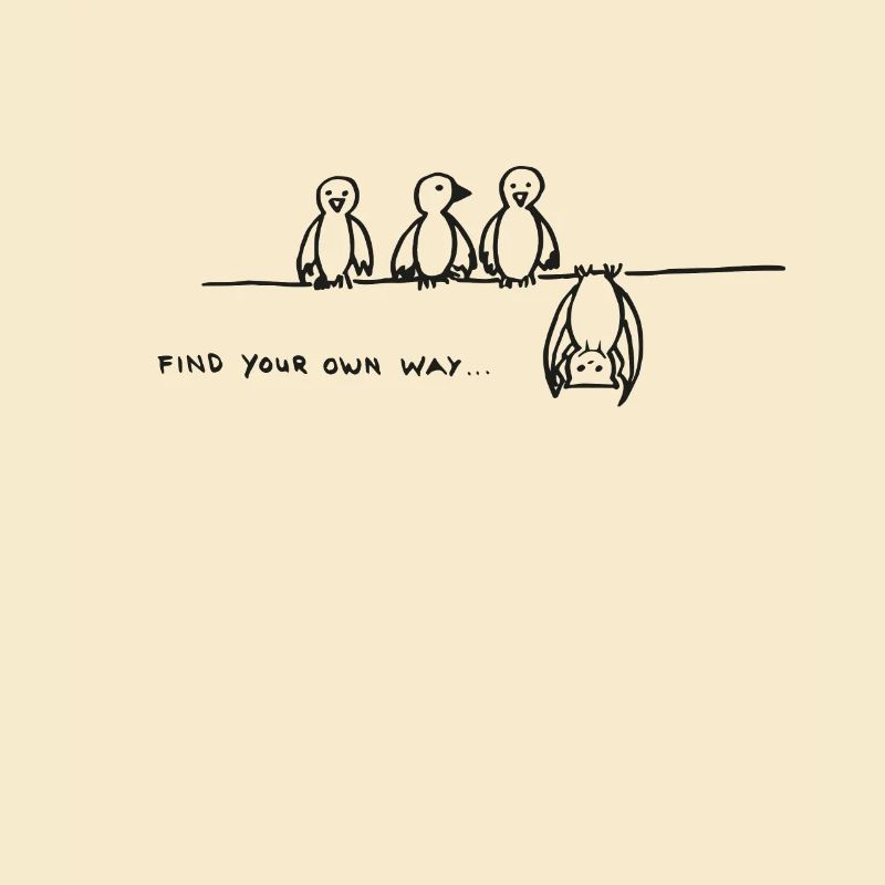 Fledermaus Motivation Chill Relax Be Different