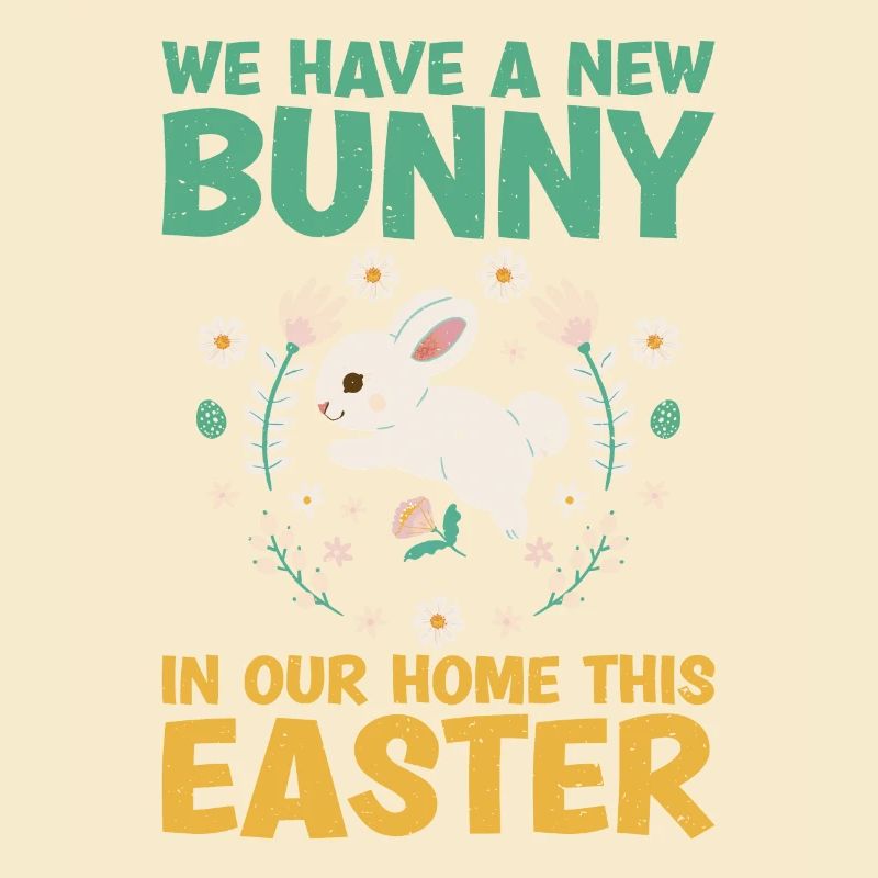 New rabbit in our home Easter Day rabbit