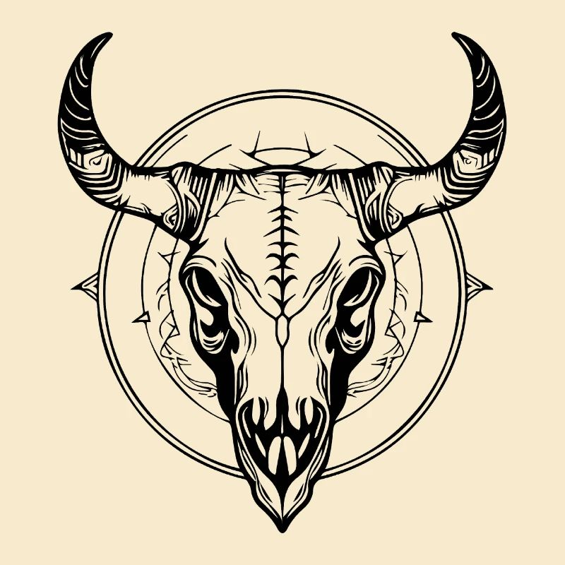 Cow Skull Boho