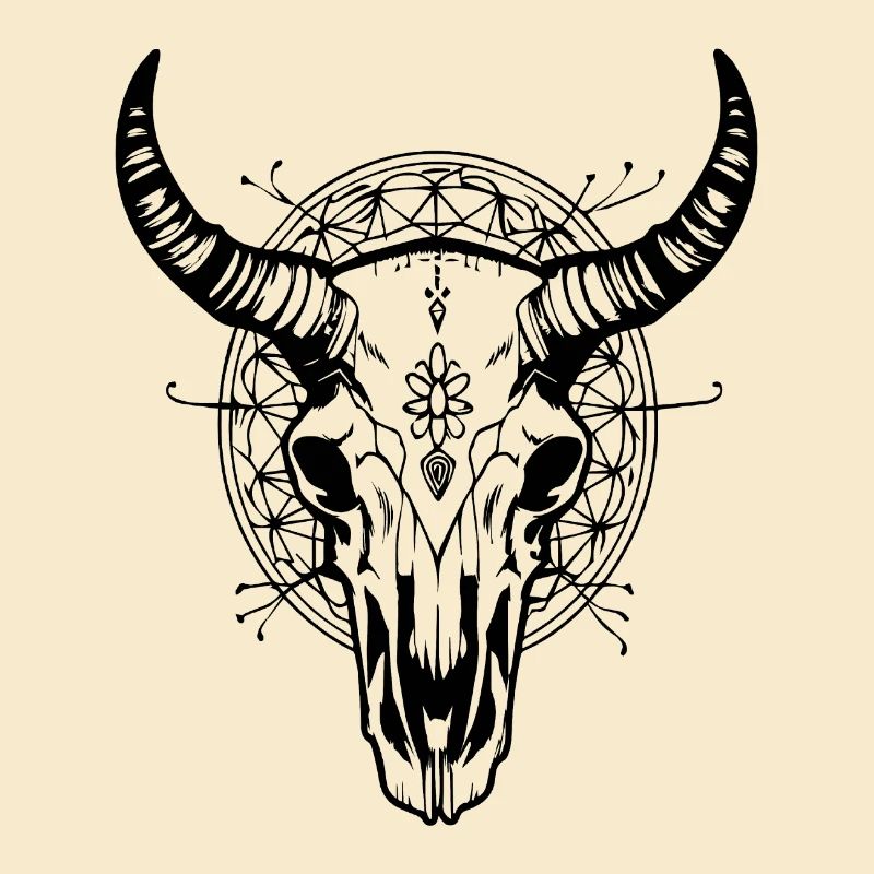 Cow Skull Boho