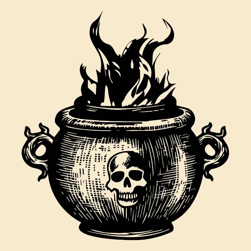 Cauldron Magical Witch Halloween