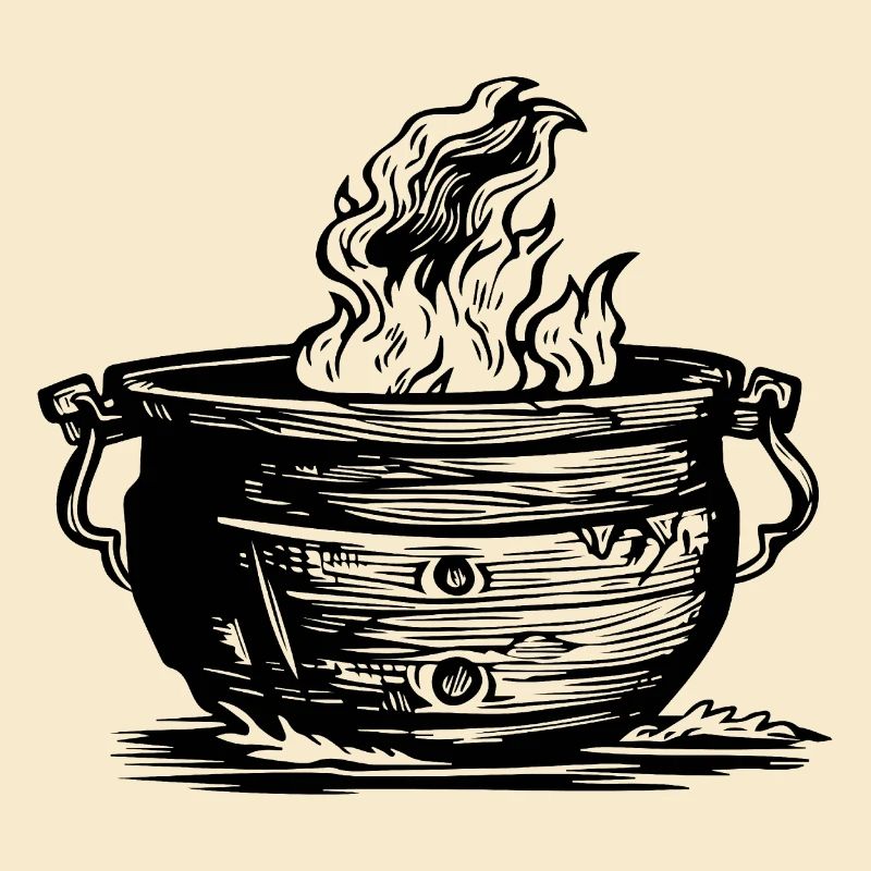 Cauldron Magical Witch Halloween