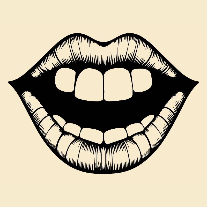 Lèvres, bouche, baisers lèvres