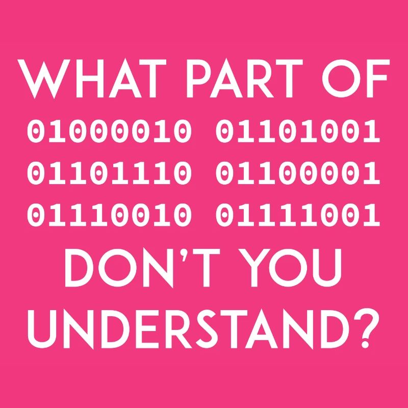 Binary Code Funny saying Nerd geek Programmer IT