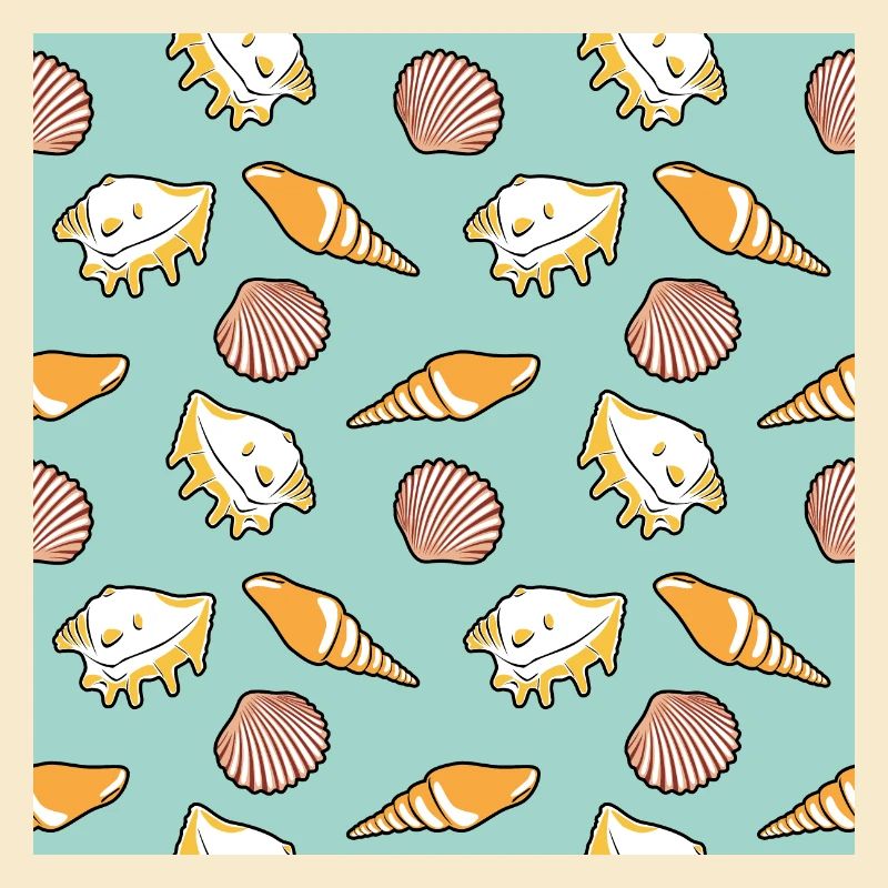 Bright pattern with shells
