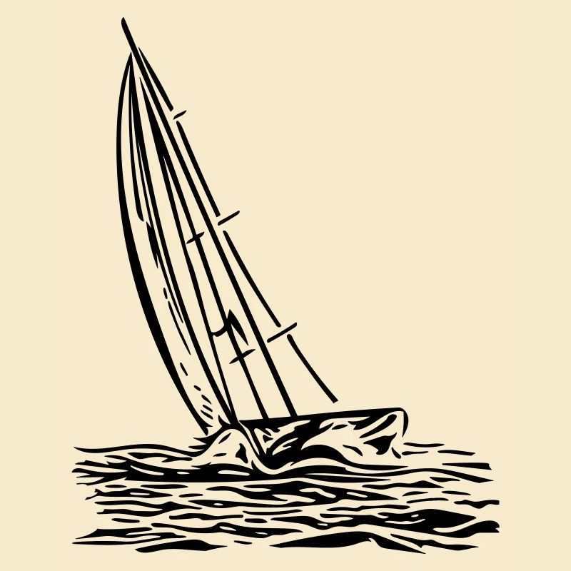 Segelboot am Wind
