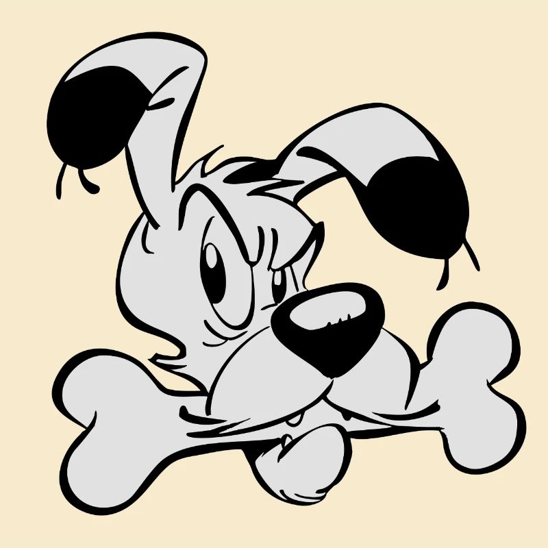 Asterix & Obelix - Idefix mit Knochen
