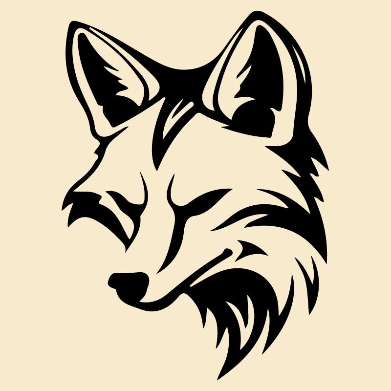 Fuchs Kopf Tier Silhouette