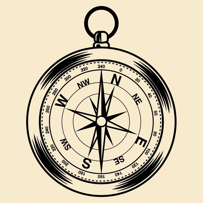kompass symbol form