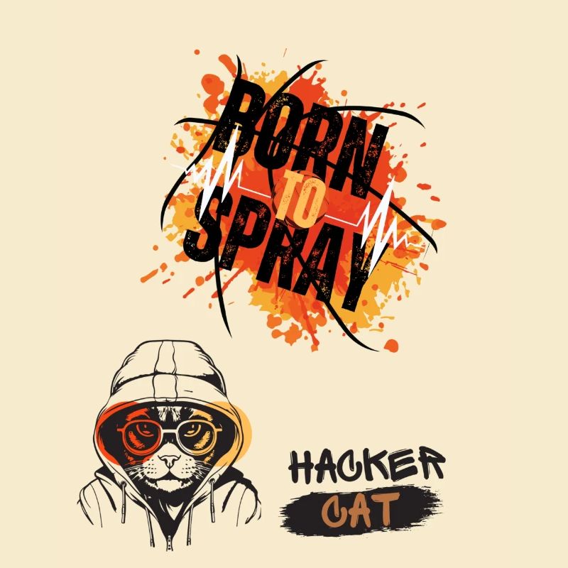 Né pour pulvériser Hacker Cat