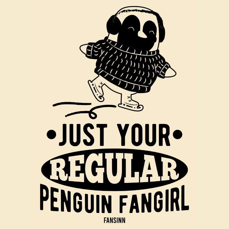 Pinguin Eislaufen Mädchen flugunfähig