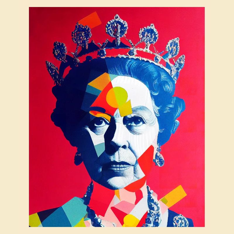 Queen Elizabeth Abstract Image